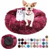 Ryanbem Cuccia per Cani Rotondo Cuccia Pelosa per Cani Mantiene Caldo Lettini per Cani Lavabile Letto Cane Antiscivolo Cuccia Gatto Interno Grandi, Taglia Media, Piccoli Rosso Sfumato 40cm