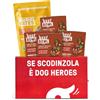 Dog Heroes Gourmet Box per Cani - 4 Pack di Cibo Umido al Manzo + Premietti ai Semi di Zucca e Mirtillo - 100% Naturale - Senza Cereali - Made in Italy