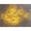 WatioWave 1 m GUIRNALDA 10 palline LED dorate 3000 K
