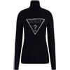 GUESS MAGLIONE DOLCEVITA TRIANGLE LOGO STRASS DONNA