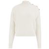 GUESS MAGLIONE LUPETTO CON BOTTONI SPALLA ZYLEE DONNA