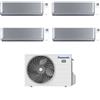 Panasonic Climatizzatore Quadri Split Etherea Silver 9+9+9+12 con CU-4Z80TBE Inverter R-32 Wi-Fi Classe A++ ,