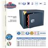 TECHNOMAX CASSAFORTE GMK/4 28X40X35 HxLxP CON CHIAVE A DOPPIA MAPPA TECHNOMAX GMK