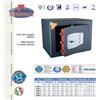 TECHNOMAX CASSAFORTE GMD/5 35X47X35 HxLxP CON CHIAVE A DOPPIA MAPPA + COMBINATORE TECHNOMAX GMD