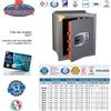 TECHNOMAX CASSAFORTE DD/7L 48X42X36 HxLxP CHIAVE DOPPIA MAPPA + COMBINATORE TECHNOMAX DD