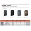 TECHNOMAX CASSETTA POSTALE 41X26X9 HxLxP ORCHIDEA GRIGIO ANTRACITE TECHNOMAX SERIE ORC - ORC/GA