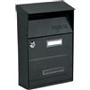 TECHNOMAX CASSETTA POSTALE MIMOSA NERA 33X21,5X10,5 HxLxP TECHNOMAX SERIE MIM - MIM/N NERO