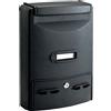 TECHNOMAX CASSETTA POSTALE GINESTRA NERA 39X29X10 HxLxP TECHNOMAX SERIE GIN - GIN/N NERO