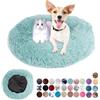 Ryanbem Cuccia per Cani Rotondo Cuccia Pelosa per Cani Mantiene Caldo Lettini per Cani Lavabile Letto Cane Antiscivolo Cuccia Gatto Interno Grandi, Taglia Media, Piccoli Verde Scuro 40cm