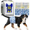 Dono Pannolini Cani Maschi, 20 Pezzi, Pannolini per Cani Maschi per Incontinenza, Indicatore di Bagnatura, Super Assorbenti, a Prova di Perdite, Minzione Eccitante, Calore,XS,S,M,L
