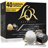 L'Or 200 Capsule Onyx - Compatibili Nespresso, Miscela Ricca e Aromatica