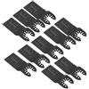 Fafeicy 10pcs 35mm legno metallo oscillante lama per, lame per a sgancio rapido multiutensile, lama per taglio in acciaio ad alto tenore di carbonio(Denti fini)