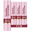 Vaseline x Emily in Paris Rouge Romance | Balsamo Labbra Idratante Stick | Edizione Limitata | (Confezione da 3 Rouge Romance)