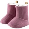 Sterntaler Babystiefel Strickoptik, Stivaletti per Bambini Effetto Lavorato a Maglia Bimba 0-24, Rosa Perla, 16 EU