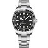 TAYSHILEY NH35 - Orologio da polso da uomo, automatico, impermeabile, sportivo, in acciaio inox, analogico, con lume C3, carica automatica