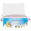 4BABIES-Federa Cuscino 50x30 Bambino- Set 2 Federe per cuscino lettino e culla 100% PURO COTONE Made in Italy - Chiusura a busta - Certificato OEKO-TEX - POIS ROSA PRALINE