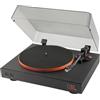 JBL Spinner BT, Giradischi Bluetooth con AptX-HD, Portatestina Rimovibile, Piatto in Alluminio con Trasmissione a Cinghia, Cartuccia Preinstallata con Magnete Mobile di Alta Qualità, Nero e Arancione
