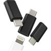 Kefiany Adattatore Da Lightning a USB C(3Pack)Jack Cavo Type Adapter compatibile per Samsung per iPhone15 iPad Mini Accessori Adattatori Per Apple Femmina Tipo C Maschio Cable Ricarica Cavi Connettore YCJ-it