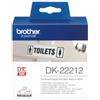 Brother ETICHETTE ORIGINALI BROTHER DK22212 DK-22212 Larghezza 62 mm x 15,24 metri