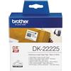 Brother ETICHETTE ORIGINALI BROTHER DK22225 DK-22225 30,48mm 38mm CON SUPPORTO