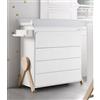 Micuna Bagnetto Cassettiera Swing Bianco Naturale