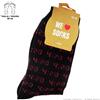 Boooh.it CALZINI NERI CON SCRITTE FUCSIA 4:20 | TAGLIA TG.36-42 ORIGINALI I LOVE AMSTERDAM SOCKS