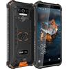 OUKITEL Rugged Smartphone 2022 OUKITEL WP5 Pro Batteria 8000mAh Telefono Indistruttibile 4GB+64GB Android 10 4G Dual SIM Telefono da lavoro, 5,5 Pollici/Triple Camerav/GPS/4 LED Flash Telefono Robusto-Arancia