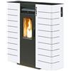 King Stufa a Pellet Canalizzata King Slim 10C 9kW 225m3 Bianco - 17379