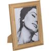 BigBuy Home Cornice portafoto marrone chiaro legno vetro 20 x 1,5 x 24,5 cm