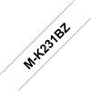 GielleService NASTRO ETICHETTE COMPATIBILI NON LAMINATO BROTHER MK231BK Larghezza 12 mm x 4 metri