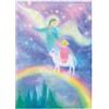 Cartolina Arcobaleno con angelo