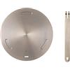Kocusu Piastra adattatore a induzione in acciaio inox, 16 cm, adattatore a induzione con manico rimovibile, adattatore per piano cottura a induzione, piastra adattatore per moka, pentola per latte