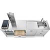 Ⓜ️🔵🔵🔵 Alpes LC250-F60+C60+L60+C60/1 - LIBERI IN CUCINA, Lavaggio-Cottura, Acciaio Inox dx o sx, larg. 250cm, prof. 65cm, alt. 90/95cm, vasca larg. 50cm, 2 piani cottura rib. 2 zone a induzione, 4 cassetti 60cm, forno elettr. 60cm