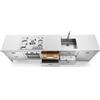 Alpes LC310-C60+F60+C60+C60+L60/1 LIBERI IN CUCINA, Lavaggio-Cottura, Acciaio Inox dx/sx, larg. 310cm, prof. 65cm, alt. 90/95cm, piano cott. 5 fuochi gas, fuoco centr. bruciatore tripla corona, vasca larg. 50cm, 6 cassetti 60cm, forno