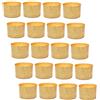 FAH FAMILY AT HOME Stampo Panettone Alto 500gr, 20pz - Pirottini Panettone Professionale di Carta Naturale di Pura Cellulosa, Forme di Cottura per Panettoni, Resistente al Calore 200°C, Stampo Panettone 500gr