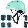 Glerc Set Protettivo per Bambini, Ginocchio Gomito Polsiere per Ragazzi Ragazze, Regolabile Casco Multi-Sport per Skateboard Roller Ciclismo Pattinaggio