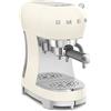 SMEG MACCHINA CAFFE ESPRESSO MANUALE 50s STYLE, ECF02 PANNA