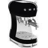 SMEG MACCHINA CAFFE ESPRESSO MANUALE 50s STYLE, ECF02 NERO