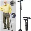BASTONE DA PASSEGGIO CON TORCIA LED INCORPORATA PIEGHEVOLE TREKKING