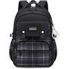 FANDARE Moda Zaino Casual Zaino Scuola Zaino Porta PC Zaino Università Ragazzo Ragazza Cartella Color-blocking Daypack Zainetti per bambini Borsa Uomo Donna Borsa viaggio Adolescenti Backpack Nero