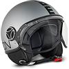 MOMO Design CASCO MOMO FIGHTER FGTR EVO TITANIO OPACO DOPPIA VISIERA TAGLIA XL