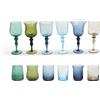 Bitossi Home Diseguale Set 6 calici Vino + Set 6 tumbler Blu-Verde Bitossi Home