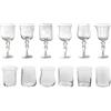 Bitossi Home Diseguale Set 6 calici Vino + Set 6 tumbler Trasparenti Bitossi Home