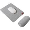 SenseAGE Ingrandisci mouse pad e set di poggiapolsi, tappetino ergonomico per mouse con base antiscivolo e tastiera poggiapolsi, comodo per una facile digitazione e sollievo dal dolore, Grigio Fumo