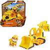 Spin Master Rubble & Crew Veicolo da lavoro di Rubble Bulldozer, Veicolo con Luci e Suoni di Spin Master