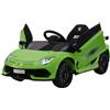 Piston Car Macchinina a Batteria Lamborghini Verde SVJ Small