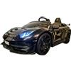 Pilots Kids Macchina per Bambini Nero Lamborghini Aventador 2 Persone a Batteria