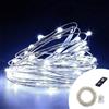 Wisdom Stringa 15 metri da 150 Microled Bianco Freddo a batteria con telecomando Wisdom