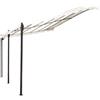 MIlani Home PEGASUS - pergola onda da giardino addossata in acciaio 3 x 4 m