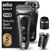 Braun Series 9 Pro+ 9575cc Wet & Dry Rasoio Trimmer Metallico"